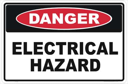 'The Prestige' safety sign - Electrical Hazard